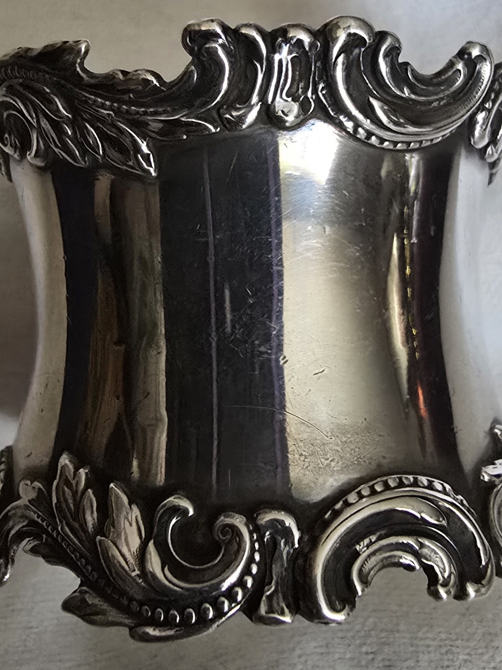 Ornate Sterling Napkin Holder By George C Sherve & Co. 1883-1894c San Francisco